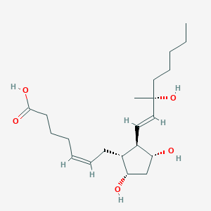 Chemical structure of 15-methyl-15R-PGF2alpha
