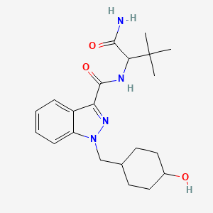Chemical structure of MAB-CHMINACA metabolite M1