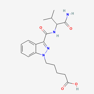 Chemical structure of AB-PINACA pentanoic acid metabolite