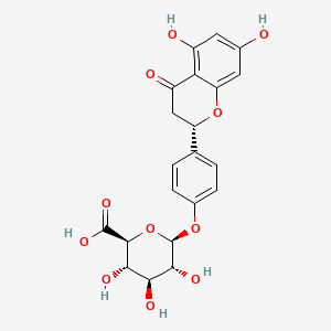 Chemical structure of Naringenin-4'-O-glucuronide