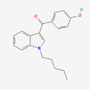 Chemical structure of RCS-4 4-hydroxyphenyl metabolite