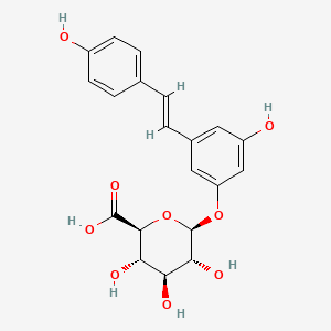 Chemical structure of Resveratrol 3-O-glucuronide