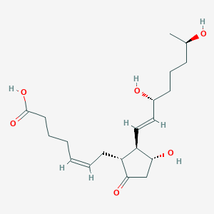 Chemical structure of 15(R),19(R)-hydroxy Prostaglandin E2