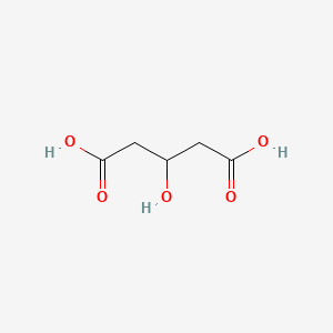 Chemical structure of 3-Hydroxyglutaric Acid