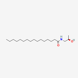 Chemical structure of R-Palmitoyl-(2-methyl) Ethanolamide