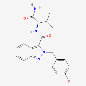 Chemical structure of AB-FUBINACA 2'-indazole isomer
