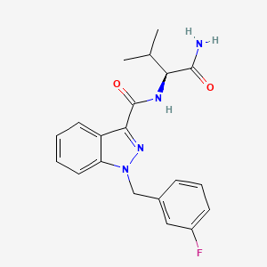 Chemical structure of AB-FUBINACA 3-fluorobenzyl isomer