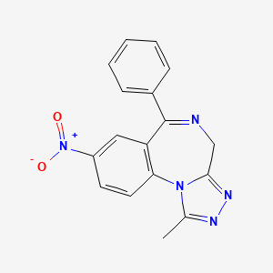 Chemical structure of Nitrazolam