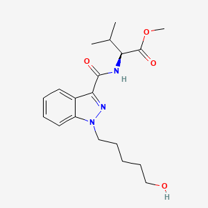 Chemical structure of 5-fluoro AMB metabolite 2