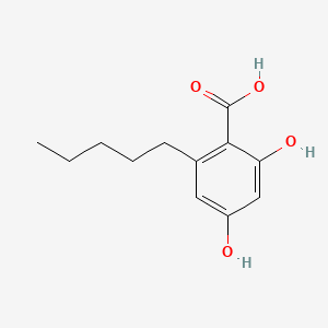 Chemical structure of Olivetolic Acid