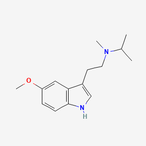 Chemical structure of 5-methoxy MiPT