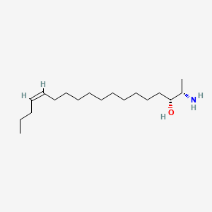 Chemical structure of 1-Deoxysphingosine (m18:1(14Z))