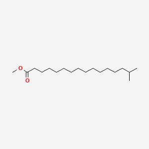 Chemical structure of Methyl 15-methylhexadecanoate