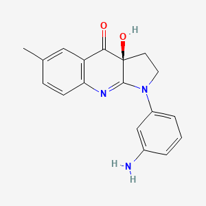 Chemical structure of (S)-3'-amino Blebbistatin