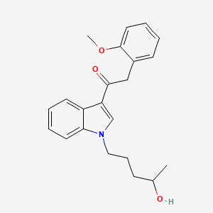 Chemical structure of JWH 250 N-(4-hydroxypentyl) metabolite