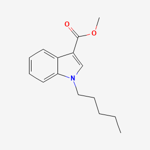Chemical structure of methyl-1-pentyl-1H-indole-3-Carboxylate