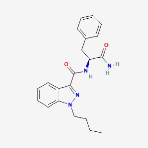 Chemical structure of APP-BUTINACA