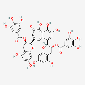Chemical structure of Theaflavin 3,3'-digallate
