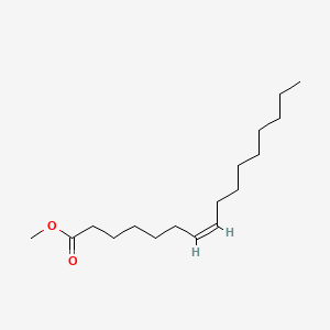 Chemical structure of methyl (Z)-7-hexadecenoate