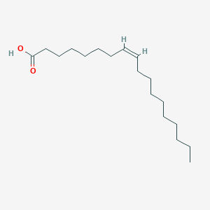 Chemical structure of cis-8-Octadecenoic Acid