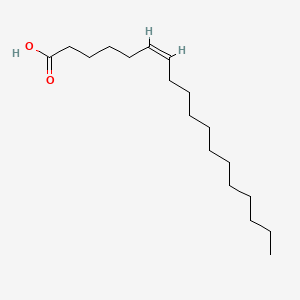 Chemical structure of 6-Octadecenoic acid
