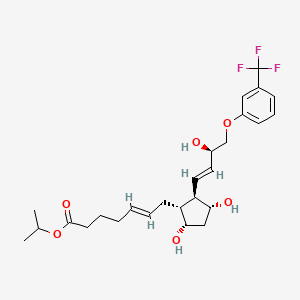 Chemical structure of 5-trans Fluprostenol isopropyl ester