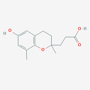 Chemical structure of δ-CEHC