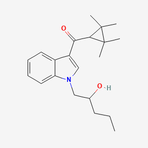Chemical structure of UR-144 N-(2-hydroxypentyl) metabolite