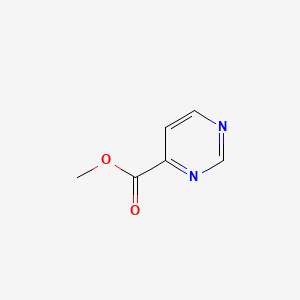 Chemical structure of methyl 4-Pyrimidine Carboxylate