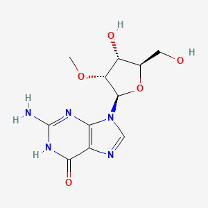 Chemical structure of 2'-O-Methylguanosine