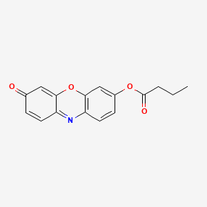 Chemical structure of Resorufin butyrate