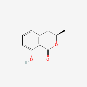 Chemical structure of (R)-(-)-Mellein