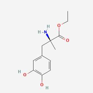 Chemical structure of Methyldopate