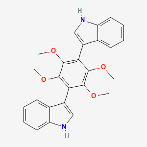 Chemical structure of Asterriquinol D dimethyl ether