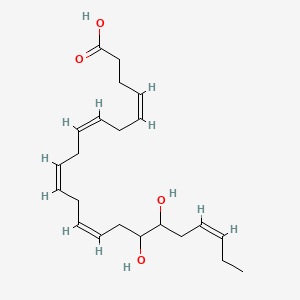 Chemical structure of (±)16(17)-DiHDPA