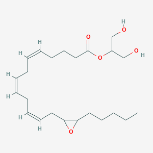 Chemical structure of (±)2-(14,15-Epoxyeicosatrienoyl) Glycerol