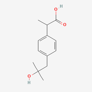 Chemical structure of Hydroxyibuprofen