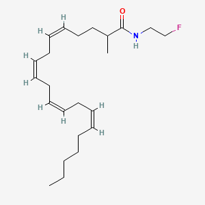 Chemical structure of 2-Methylarachidonoyl-(2'-fluoroethyl)amide