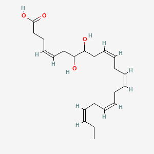 Chemical structure of (±)7(8)-DiHDPA