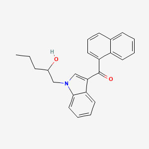 Chemical structure of (±)-JWH 018 N-(2-hydroxypentyl) metabolite