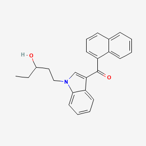 Chemical structure of (±)-JWH 018 N-(3-hydroxypentyl) metabolite