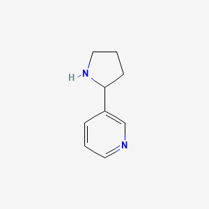 Chemical structure of (±)-Nornicotine