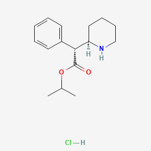 Chemical structure of Isopropylphenidate hydrochloride, threo-