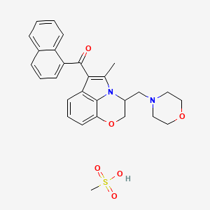 Chemical structure of (±)-WIN 55,212 (mesylate)