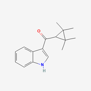 Chemical structure of 1H-indol-3-yl(2,2,3,3-tetramethylcyclopropyl)methanone