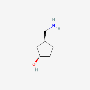 Chemical structure of (1R,3S)-3-Aminomethyl-cyclopentanol