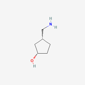 Chemical structure of (1S,3R)-3-Aminomethyl-cyclopentanol