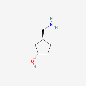 Chemical structure of (1S,3S)-3-Aminomethyl-cyclopentanol