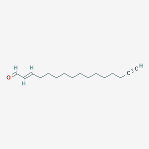 Chemical structure of (E)-2-Hexadecenal Alkyne