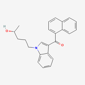 Chemical structure of (R)-(-)-JWH 018 N-(4-hydroxypentyl) metabolite